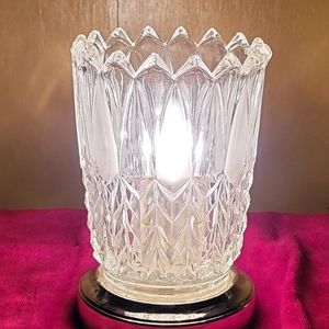 Set of 2 Vintage Bohemian Glass Lamps